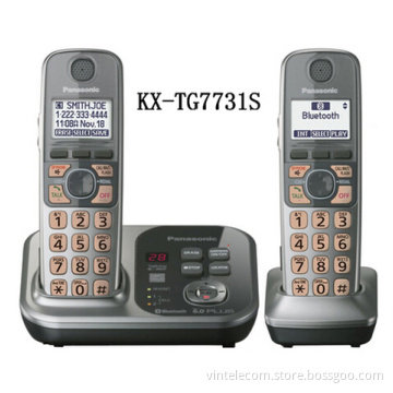 KX-TG7731S 1.9 GHz cordless phone DECT 6.0 Link to Cell via Bluetooth digital Phone with Answering system